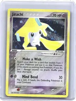 Pokemon TCG Jirachi Holo Rare Card 8/101 EX Hidden Legends 2004 NM - Image 1