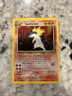 Pokemon Typhlosion Neo Genesis Holo Card #18/111 Rare, Near Mint Condition - Image 1