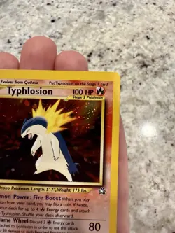 Pokemon Typhlosion Neo Genesis Holo Card #18/111 Rare, Near Mint Condition - Image 4