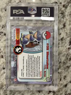 Blastoise No.9 PSA 10 GEM MINT Topps Chrome 2000 Holo Pokemon T.V. Card - Image 2