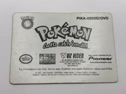 Pokemon Lenticular Ash Card Viz Video Pioneer PIKA-0020D 3D Promo MP - Image 4