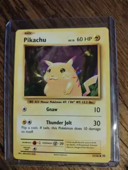 Pikachu - 35/108 Shattered Holo Rare Pokemon Card Theme Deck Exclusives 2016 MP - Image 1