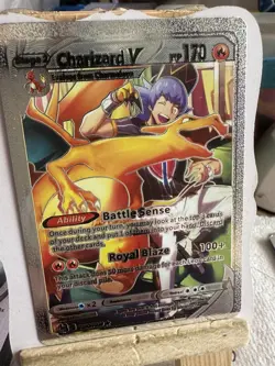 Charizard vmax Silver foil 🔥Fan Art💥pokemon card RARE NM 170Hp - Image 1