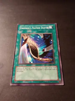 Yu-Gi-Oh! Gryphon's Feather Duster Common Spell Card IOC-091 LP - Image 1