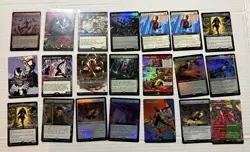 Spiderman MTG Mixed Mythics And Rares Foils And Regulars 21 Cards - Image 1
