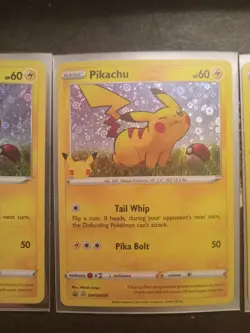 3x Pokemon Pikachu 25 Anniversary General Mills Holo Foil promo cards - Image 3