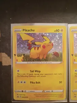 3x Pokemon Pikachu 25 Anniversary General Mills Holo Foil promo cards - Image 4