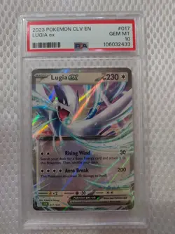 2023 Pokemon lugia ex 017 card graded psa gem mt 10 - Image 1