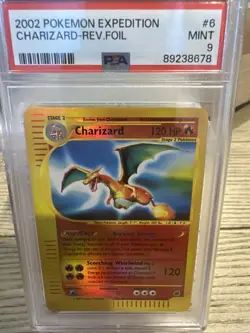 Pokemon TCG Expedition 2002 Charizard Holo Rare E-Reader Card 6/165 - Image 1