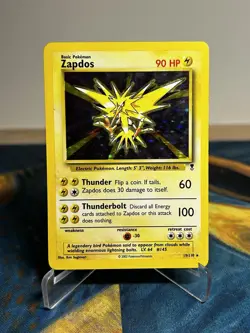 Zapdos 19/110 Holo Rare Vintage Legendary Collection Set Wotc Pokemon Card LP - Image 1