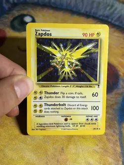 Zapdos 19/110 Holo Rare Vintage Legendary Collection Set Wotc Pokemon Card LP - Image 3