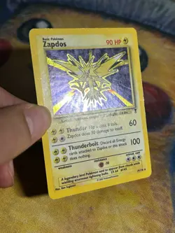 Zapdos 19/110 Holo Rare Vintage Legendary Collection Set Wotc Pokemon Card LP - Image 4