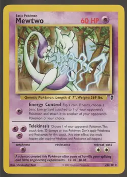 Pokemon Mewtwo TCG Legendary Collection Card 29/110 LP - Image 1