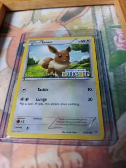 Framed Eevee Build A Bear Promo 063/098 Pokemon Card. - Image 4