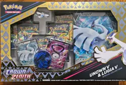 Pokemon Crown Zenith Unown v Lugia v Special Collection Trading Card Game - Image 1