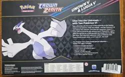 Pokemon Crown Zenith Unown v Lugia v Special Collection Trading Card Game - Image 2