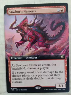 MTG 1x Sawhorn Nemesis Modern Horizons 3 MH3 EXTENDED ART Mint Pack Fresh - Image 1