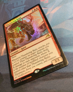Thundering Raiju FOIL - Kamigawa: Neon Dynasty - Excellent / LP (see pics) MTG - Image 3