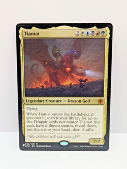 The List - Tiamat - AFR 235 - Mythic - Legendary Creature - Dragon God - Image 1
