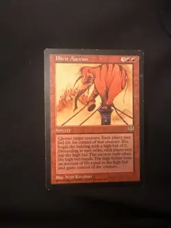 Illicit Auction MTG Magic The Gathering Mirage Rare 1996 MP - Image 1