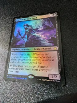 MTG Magic The Gathering Zul Ashur, Lich Lord Foil FDN Rare Zombie Commander - Image 1