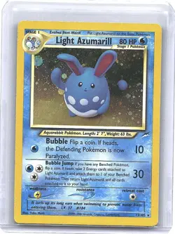 Light Azumarill Holo Neo Destiny 13/105 Pokemon Nice! FAST SHIP - Image 1