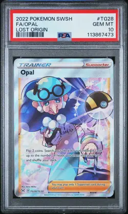 2022 POKEMON SWORD & SHIELD LOST ORIGIN #TG28 FULL ART/OPAL PSA 10 - Image 1