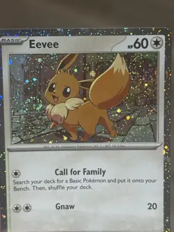 Eevee SVP 200 Promo Bleed Error DOUBLE Cosmo Swirl Pokemon Destined Rivals NM - Image 2