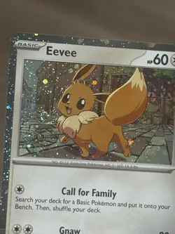 Eevee SVP 200 Promo Bleed Error DOUBLE Cosmo Swirl Pokemon Destined Rivals NM - Image 4