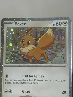 Eevee SVP 200 Promo Bleed Error DOUBLE Cosmo Swirl Pokemon Destined Rivals NM - Image 5