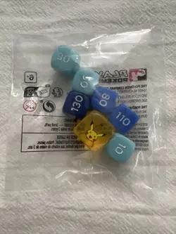 Pikachu Pokemon League Promo And Set Of Pikachu Dice Pokemon Day 2024 - Image 1