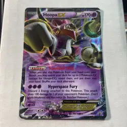 Pokemon TCG Hoopa EX XY Black Star Promo Ultra Rare NM XY71 Psychic - Image 1