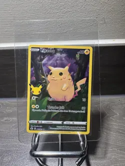 Pokemon Pikachu TCG Full Art Stamp 005/025 Celebrations 25th Anniversary Edition - Image 1
