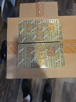 2 YU-GI-OH! 2022 GOLD MEGA TINS OF THE PHARAOH'S GODS - Image 1