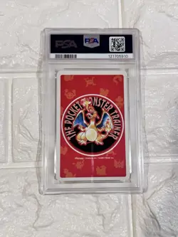 1996 Pokemon CLOYSTER Japanese RED Charizard Deck 5 of Spades POKER Card PSA10 - Image 4
