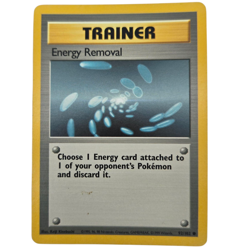 Energy Removal Pokemon Card 92/102 Trainer Common Base Set 1999 Light Play - Image 1