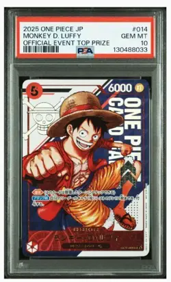 PSA 10 One Piece Card Monkey D Luffy Flagship Battle Winner Promo Alt Art 2025 - Image 1