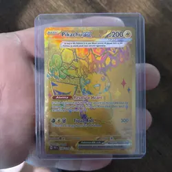 Pokemon TCG Prismatic Evolutions-Pikachu EX Hyper Rare Gold Card. Mint 179/131 - Image 2