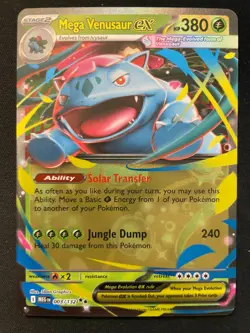 Mega Venusaur EX 003/13 2Double Rare Mega Evolution Holo Pokemon Card - Image 1