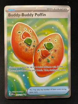 Buddy-Buddy Poffin 167/132 Trainer Mega Evolution Holo Pokemon Card - Image 1