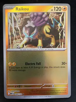 Raikou Reverse Holo Rare 048/132 Mega Evolution Pokemon Card - Image 1