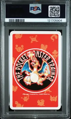 1996 Pokemon PIDGEY Japanese RED Charizard Deck 2 of Spades POKER Card PSA10 - Image 2