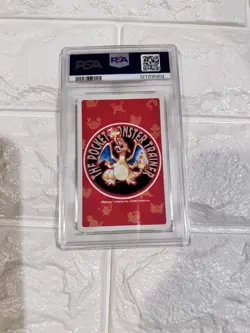 1996 Pokemon PIDGEY Japanese RED Charizard Deck 2 of Spades POKER Card PSA10 - Image 4