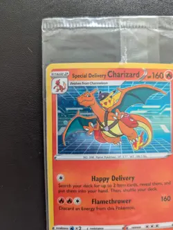 Pokemon TCG Special Delivery Charizard Promo SWSH075 Holo Card NM Sealed - Image 2