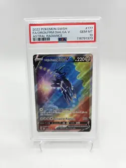 Pokemon TCG Origin Forme Dialga v Astral Radiance Holo Card 177/189 GM PSA 10 - Image 1