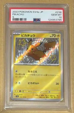 Psa10 Pokemon Card Game Pikachu S Sv4A 236/190 - Image 1