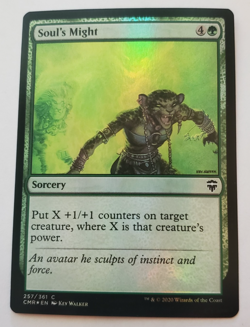 1x Soul's Might FOIL Commander Legends MTG Magic the Gathering NM - Image 1