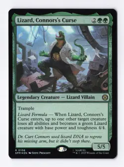 Lizard, Connors's Curse (Foil) 0106 (R) MTG Marvel's Spider-Man (SPM) - Image 1
