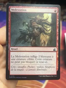French Foil 🚫 Mugging / Molestation 🚫 Time Spiral Remastered 🚫 Mtg (2191) - Image 1