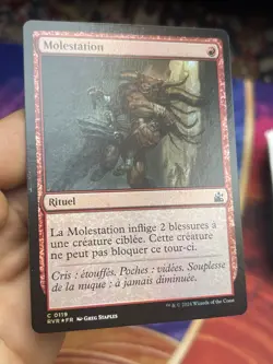 French Foil 🚫 Mugging / Molestation 🚫 Time Spiral Remastered 🚫 Mtg (2191) - Image 2